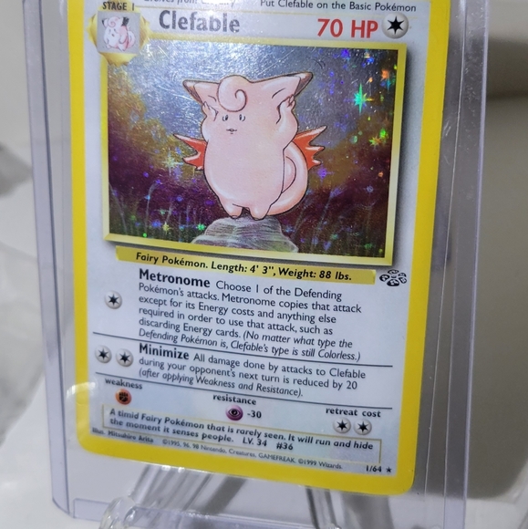 1995 clefable pokemon card value 1st Edition JU 17 No Holo As one of the original generations most beloved Pokmon Clefable 1999 Jungle #17/64 1st
